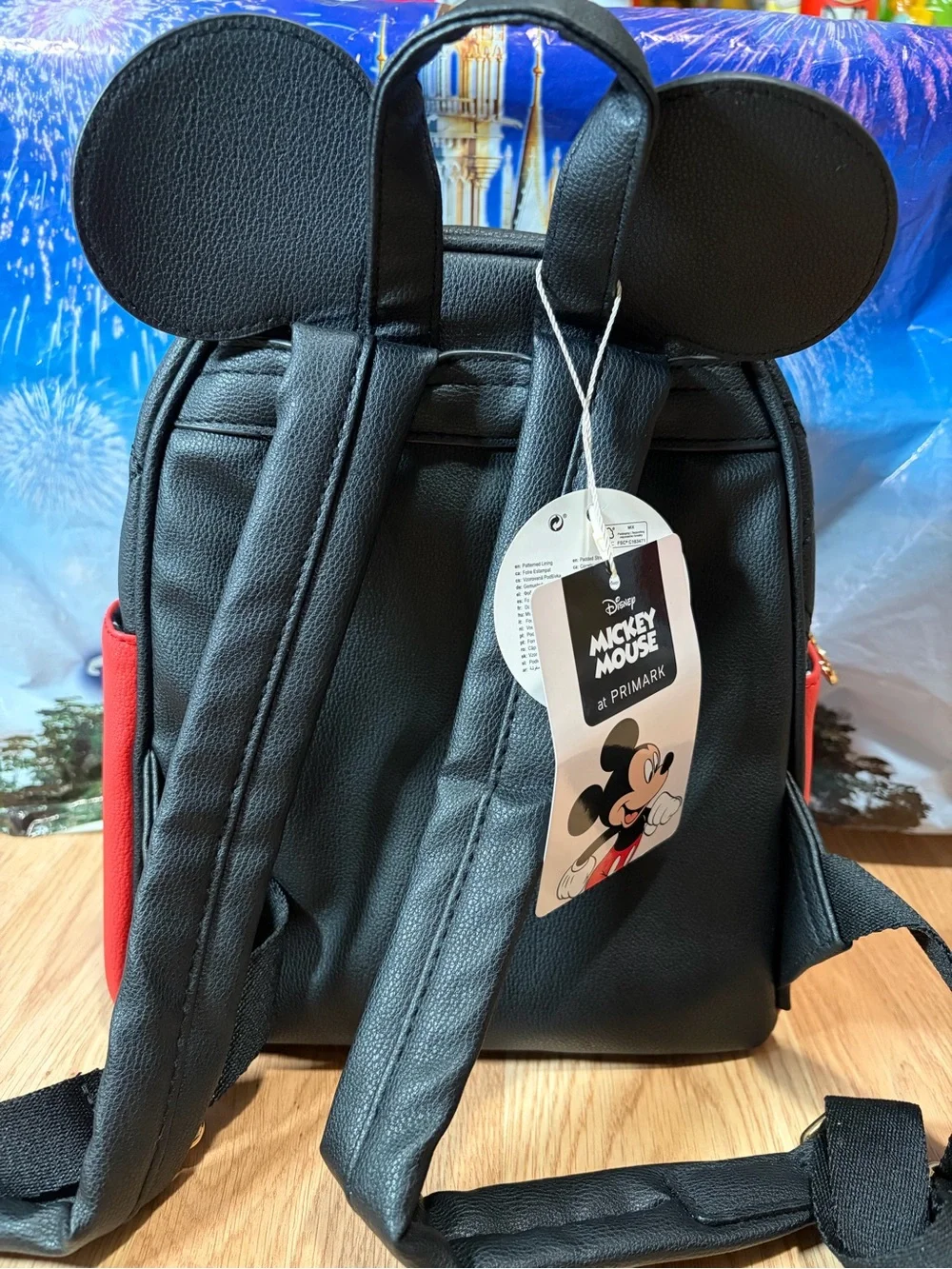 Disney Mickey Mouse Ears Faux Leather Backpack Primark Exclusive NEW